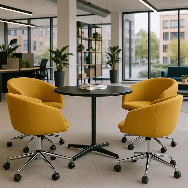 Photo de la collection ARCO pied roulettes chromé